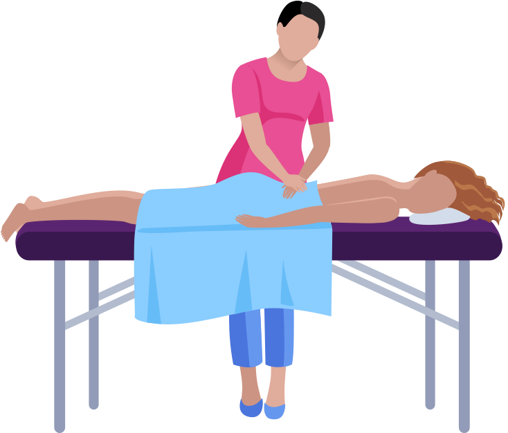 卡通情景按摩spa人物 - Sitting (800x800)