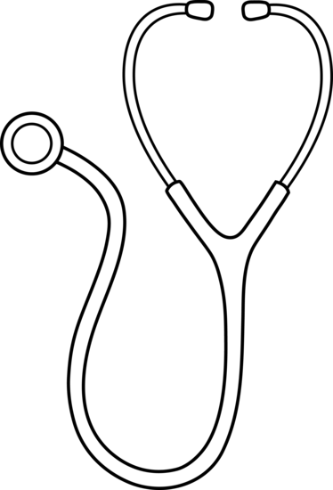 Easy To Draw Stethoscope (374x550)