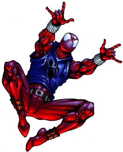 Scarlet Spider - Scarlet Spider Marvel Png (409x507)