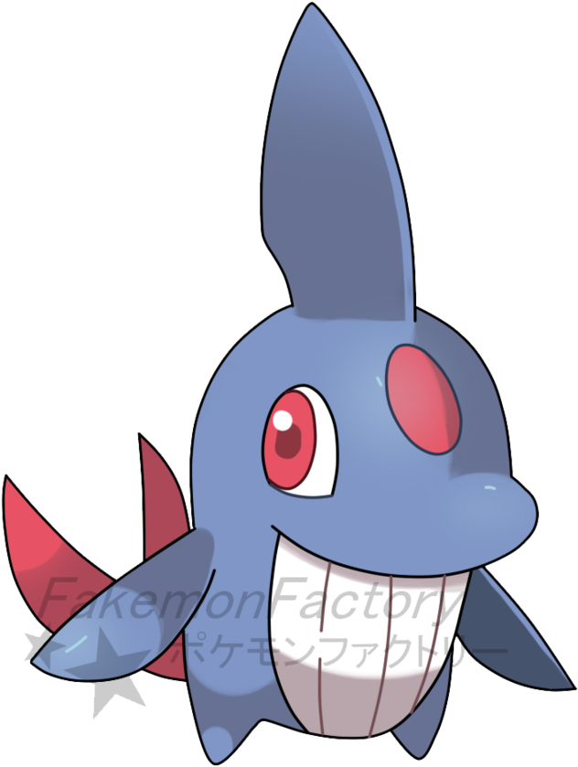 Bubbley Whale Pokemon By Harikenn - Fakemon Shark (894x894)