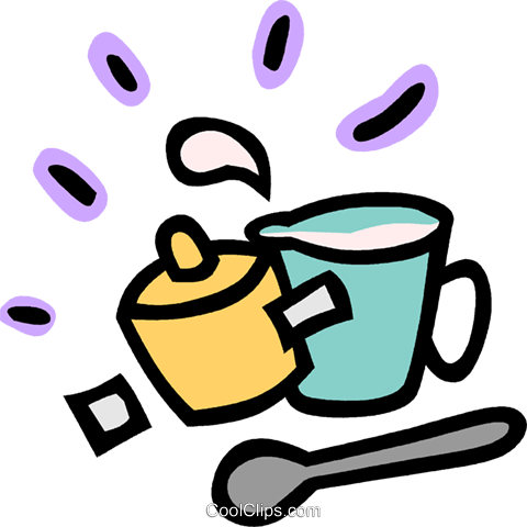 Measuring Cup With Pot And Spoon Royalty Free Vector - Clip Art (480x480)