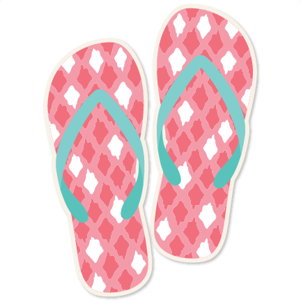 Ikat Flip Flops Svg Scrapbook Cut File Cute Clipart - Scalable Vector Graphics (432x433)