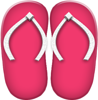 Praia E Piscina - Chinelo Praia Png (374x386)