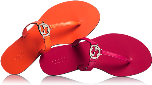 Tongs Gg En Cuir - Flip-flops (538x436)