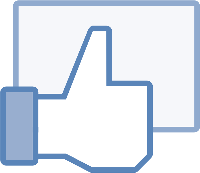 Facebook Like Icon Png Image - Facebook Like Logo Svg (1315x930)