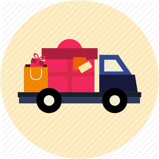 Delivery Clipart Shipping Truck - Shipping Icon Flat (512x512)