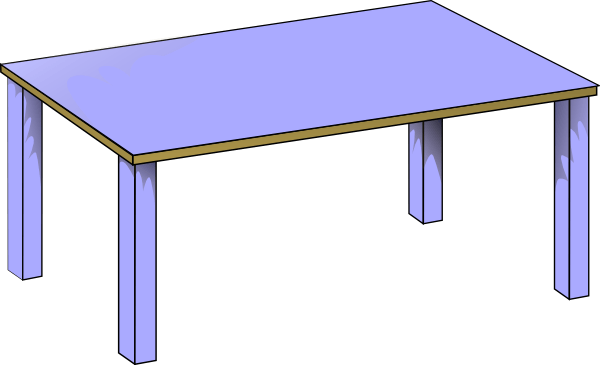 26 - Cartoon Table Clipart (600x365)