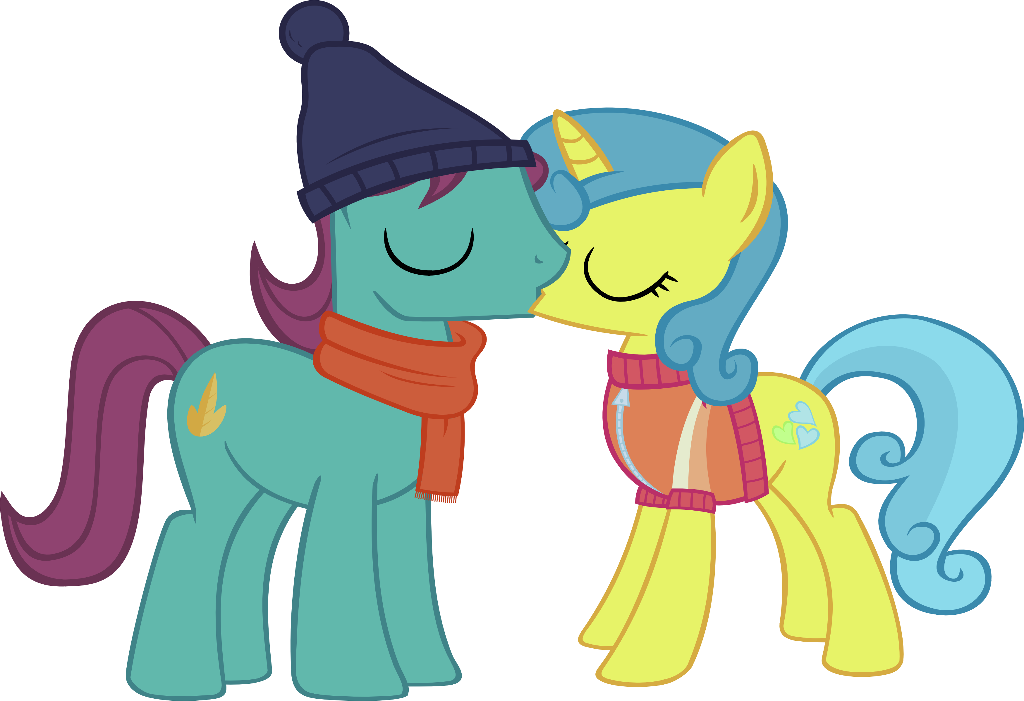 Ironm17, Autumn Leaf, Beanie, Clothes, Hat, Kissing, - Mlp Autumn Leaf (3500x2397)