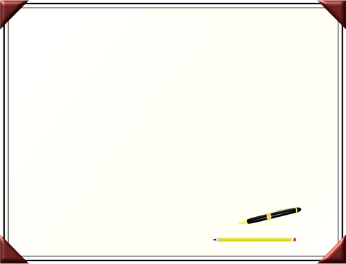 Writing Board And Pencils - Desk Pad (500x381)