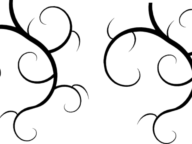 Vines Clipart Filigree - Vines Black And White (640x480)