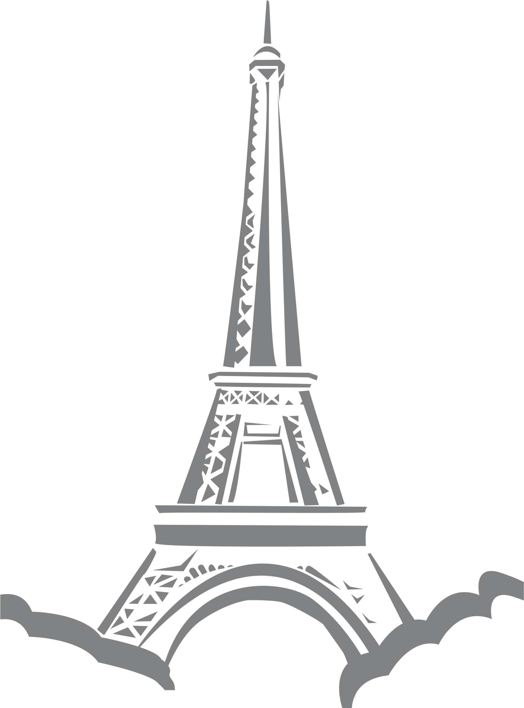 Sandra Jones Desk, Format Pc - Paris Eiffel Tower Cartoon (1794x2400)
