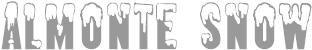Almonte Snow Font Preview - Snow Font (1600x80)