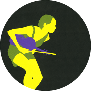 A Girl With A Violin, A Silhouette Cut From Several - Graphic Design (360x360)