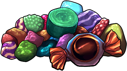 Medium Pile Of Candy By Shivali-lorekeeper - Taffy (500x500)