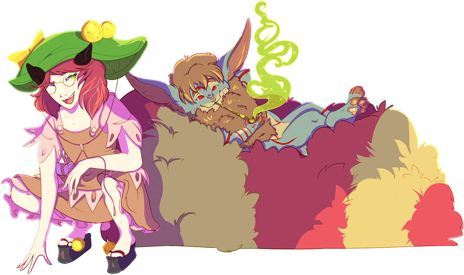 Two Tricksters Tiredly Taunting - Cartoon (1569x921)