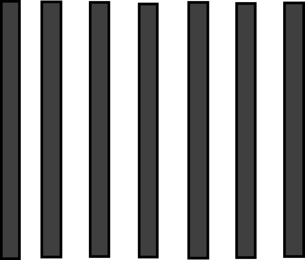 Prison Bars Grey Clip Art At Clker Com Vector Clip - Monochrome (600x511)