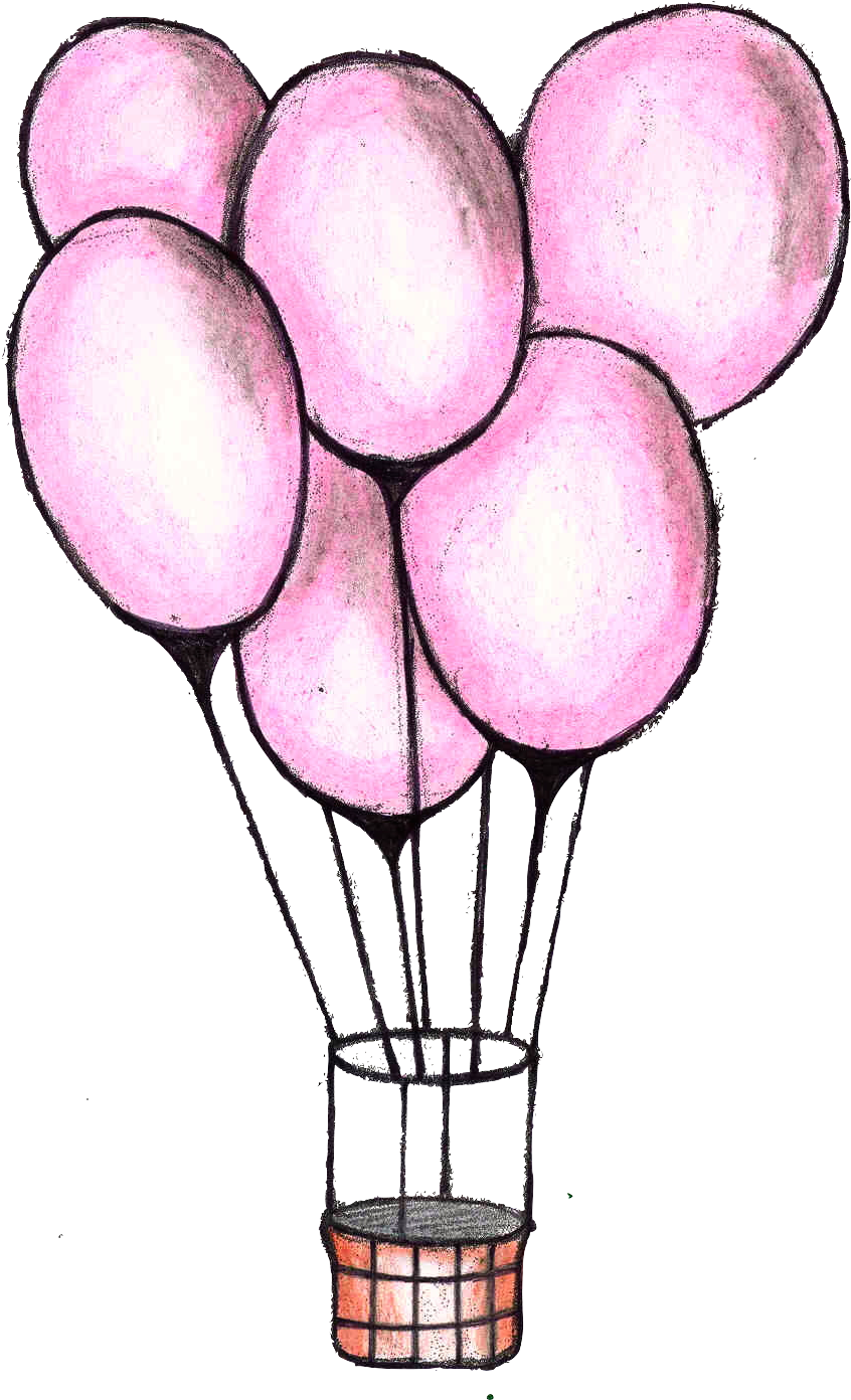 Bubblegum Balloons From "carnival Zoo's & Ferris Wheels\ - Hot Air Ballooning (885x1401)