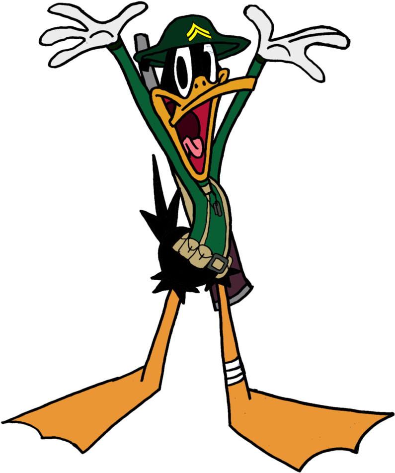 Ww2 Daffy Duck By Jmk-prime - Comics (814x982)