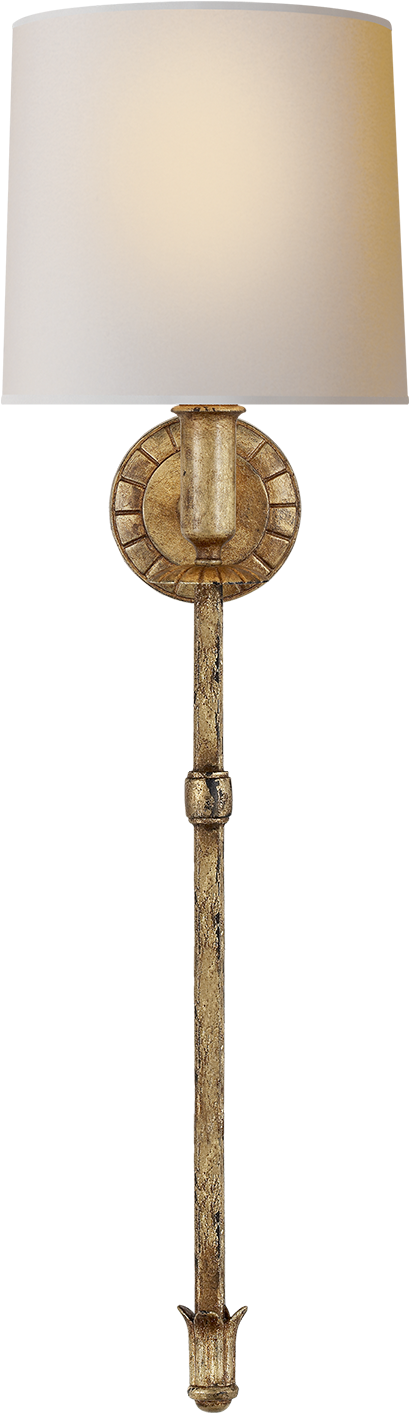 Aged Iron With Natural Paper Shade Lisa And Julio Wall - Visual Comfort Thomas O'brien Michel 5 Inch Wide Wall (1440x1440)