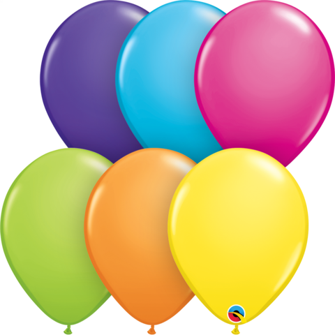 25 Qualatex 11" Helium/air Latex Balloons Solid Colour - 11" Rainbow 50ct Birthday Candles Latex Balloons - (480x480)