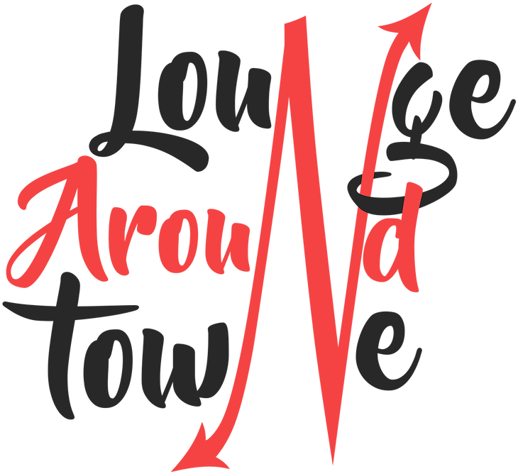 Lounge Around Towne - Designclaud Born To Be Gorgeous - Tekst Poster - Zwart (784x721)