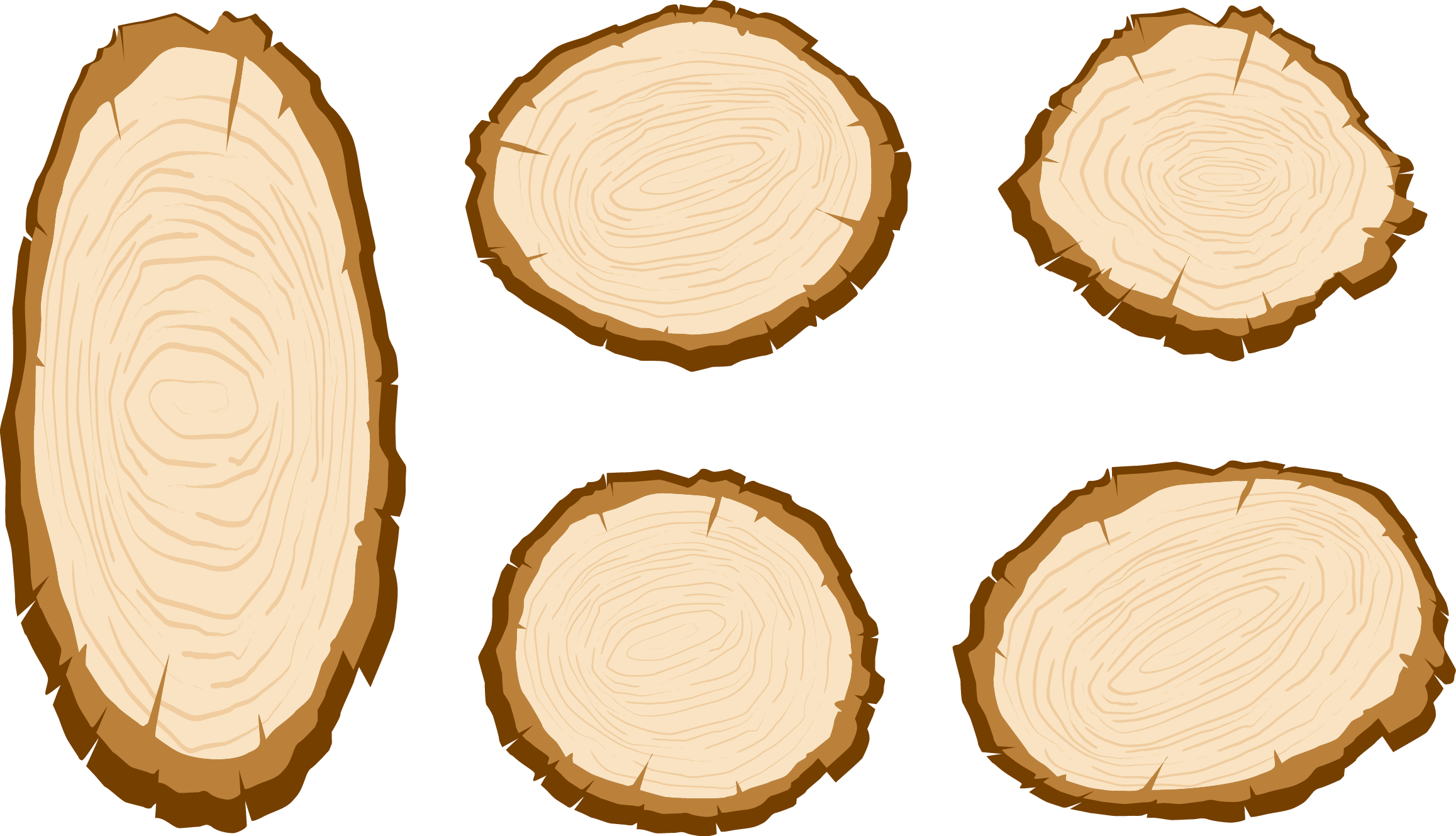 Wood Aastarxf5ngad Tree - Rodajas De Madera Vector (2315x1330)