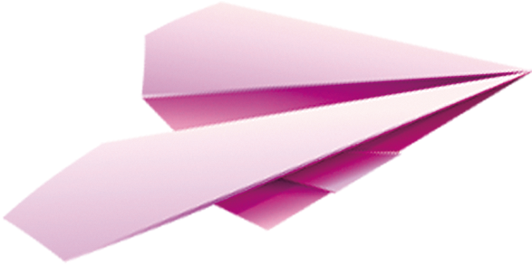 Paper Plane Airplane Pink - Art Paper (1000x1000)