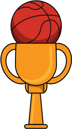Basketball Trophy - Basketball Drawing (550x550)