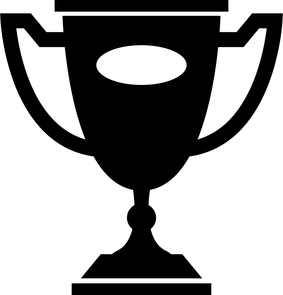 Horses Races Trophy Comments - Trophy Vector Black And White (942x980)