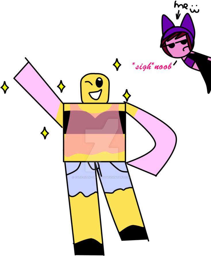 Noob Thinks He Is A Girl By Cute Ellie - Cartoon (760x1052)