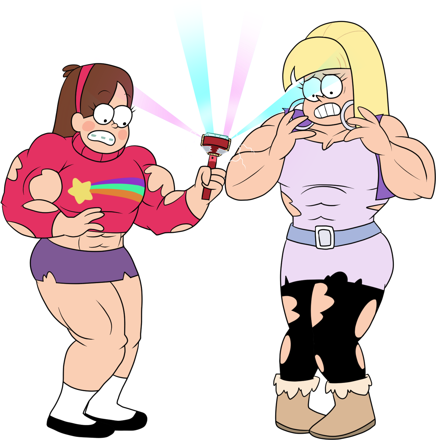 Shattered Crystal - Gravity Falls Muscle Growth (1546x1493)