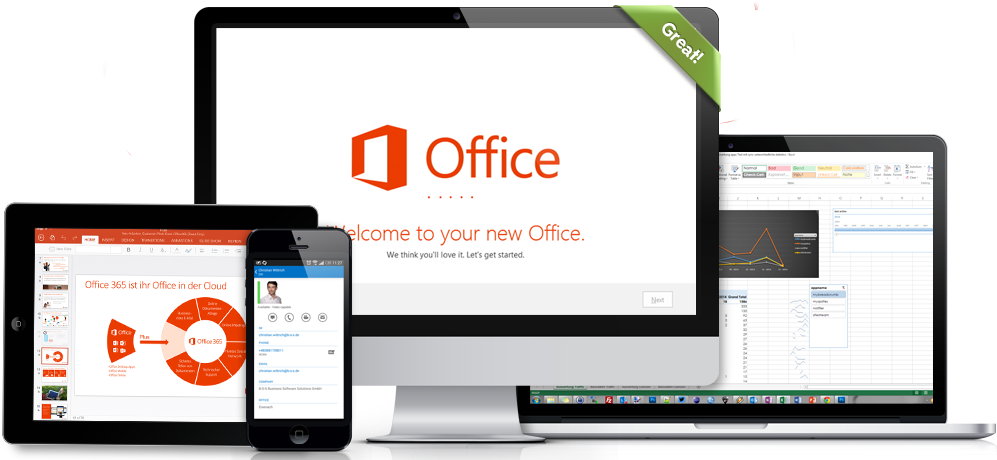 Office 365 Für Unternehmen N - Office Application Software (1100x531)