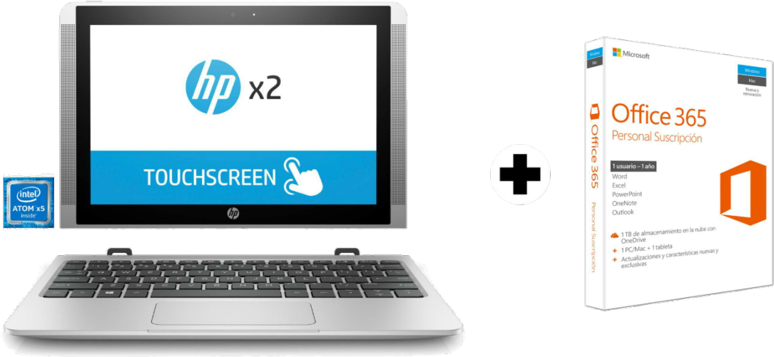 Opiniones Pack Convertible 2 En - Hp X2 210 G2 Detachable Pc (1200x553)