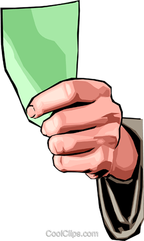 Hand Holding Money Royalty Free Vector Clip Art Illustration - Clip Art (287x480)