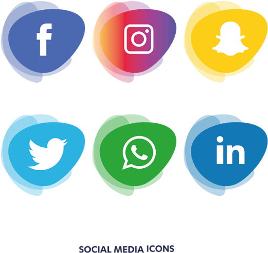 Social Media Icons Set - Social Media Icons Png (640x640)