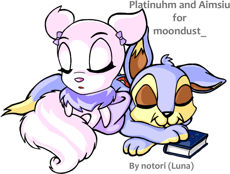 My Part Of An Art Trade With Moon - Cartoon (785x620)