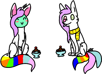 Just A Moment Eating A Sundae Then Whaa Did You Notice - Cartoon (445x328)