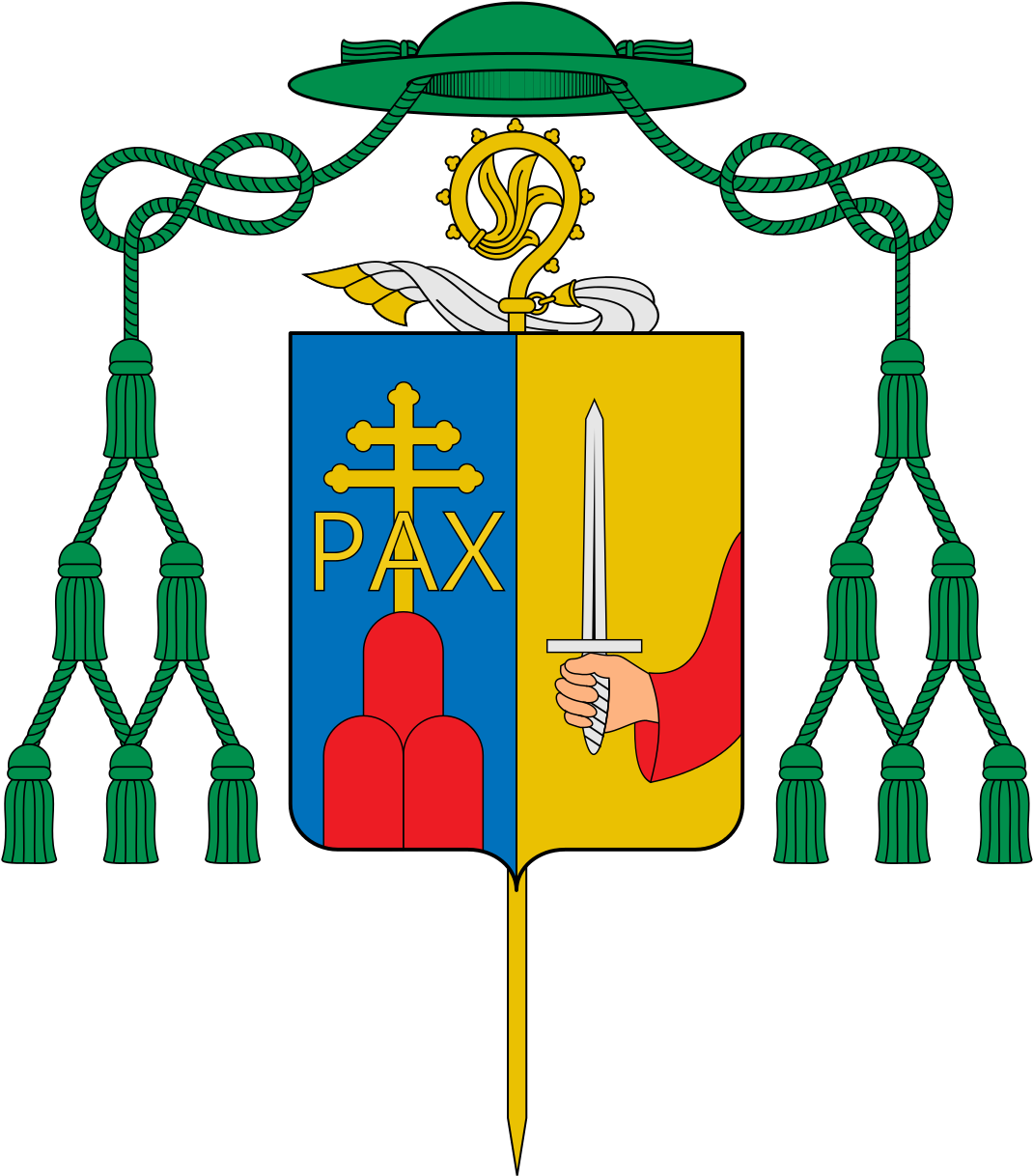 Schuster Coat Of Arms / Schuster Family Crest - Diocese Of Brownville Coat Of Arms (1150x1226)