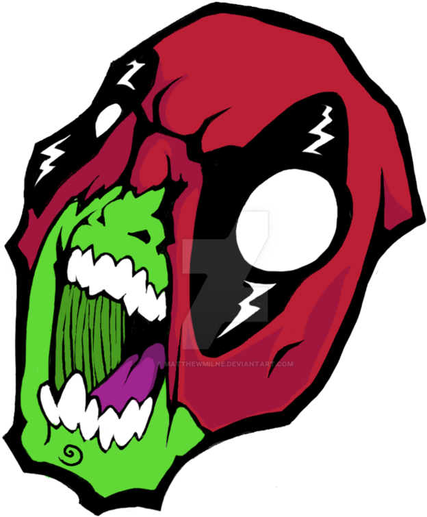 Deadpool Zombie Head By Matthewmilne - Deadpool (830x962)