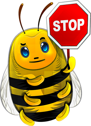 New Stock Cartoon Designs By Some Of The Best - Stop Clip Art Bee (371x512)