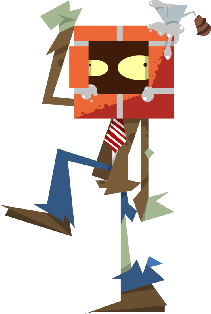 Brickhead Zombie By Devianjp824 - Pvz 2 Brick Head Zombie (734x1088)