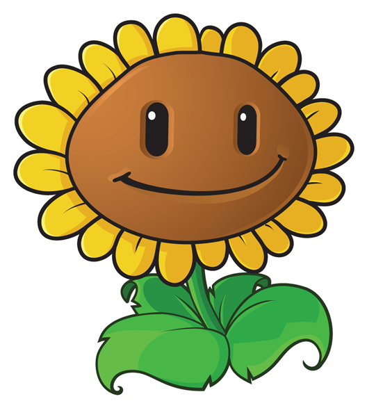 Discover Ideas About Zombie Party - Plants Vs Zombies Sunflower (527x600)