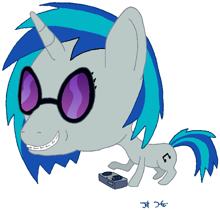 Bobble Head Pony - Phonograph Record (800x739)