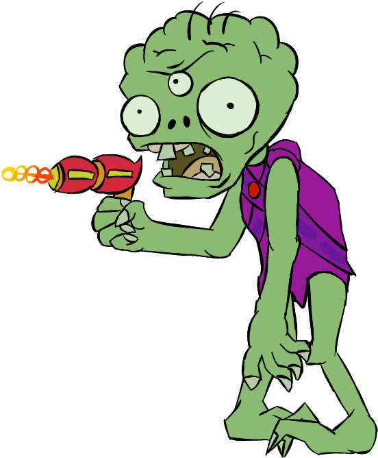 Zombie Martianin - Cartoon (600x709)