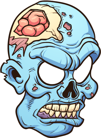 Zombie Stickers Messages Sticker-10 - Cake Angels Creepy Cupcake Kit (618x618)