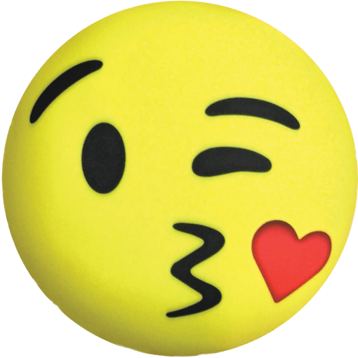 Kissy Heart Emoji Microbead Pillow - Iscream Love 2 U Kissy Face Emoji Microbead Pillow (550x550)