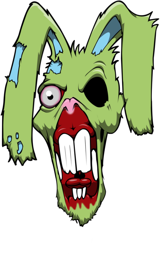 Zombie Bunny By Yayzus - Zombie Rabbit (801x998)