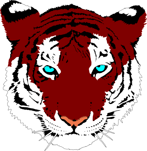 Bengal Tiger Clip Art - Sma N 1 Simo (582x597)