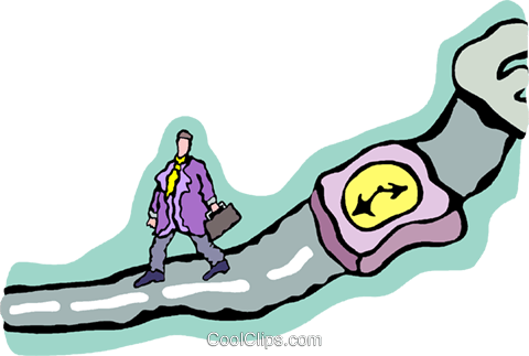 Time That It Takes To Reach A Destination Royalty Free - Illustration (480x323)