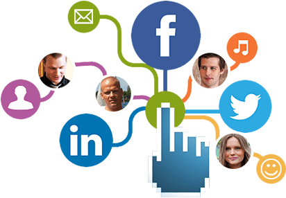 Social Marketing - Social Media Advertising Icons (475x387)